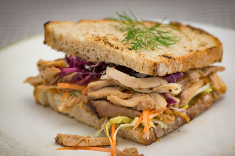 tramezzino con pollo e verdure