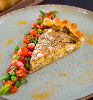 torta salata con pollo