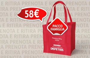 Grafica Pacco Famiglia Carni Depetris Prenota e Ritira con prezzo 58 euro